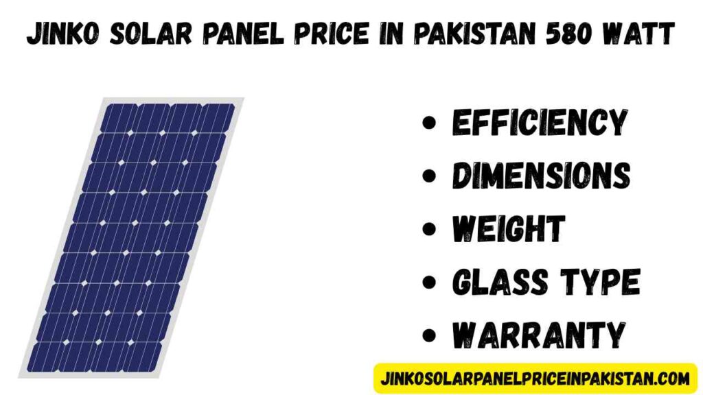 Jinko Solar Panel Price in Pakistan 580 Watt