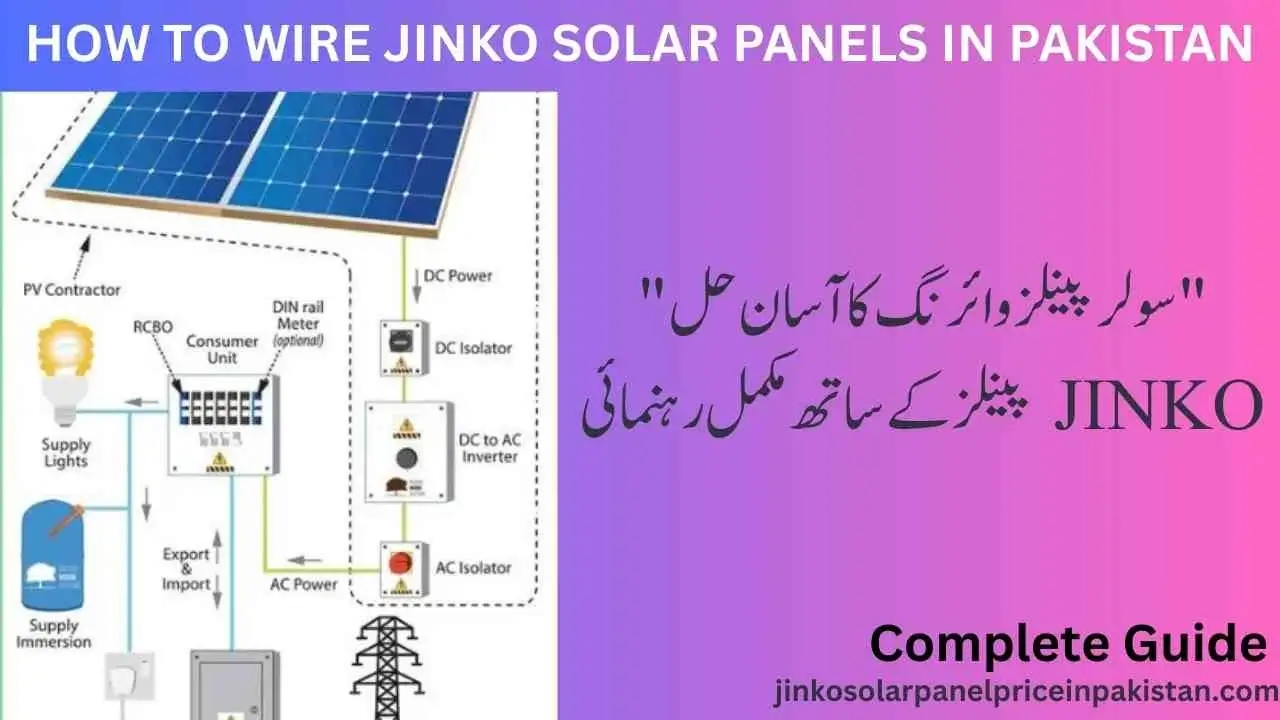 How to wire Jinko solar panels