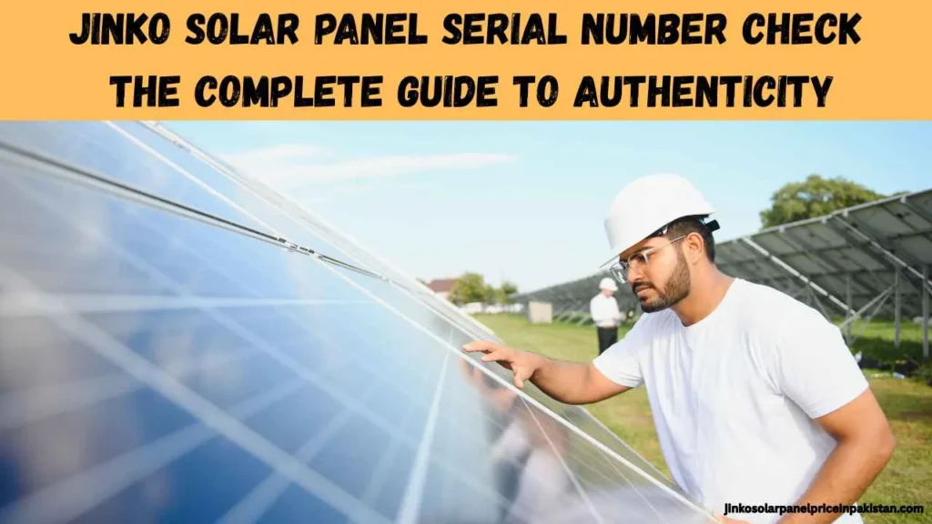 Jinko Solar Panel Serial Number Check