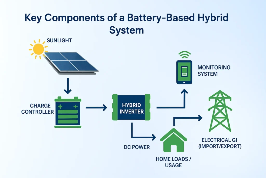 Battery-Based Hybrid Systems – Working, Components, and Benefits Explained 3 Battery-Based Hybrid System