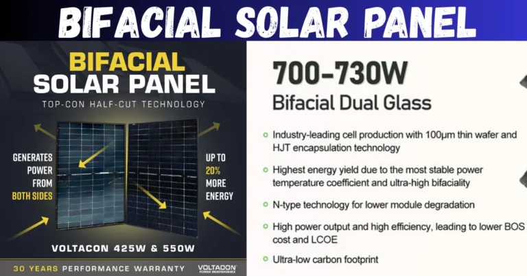 Bifacial Solar Panel in Pakistan – Top Reasons Why They Are Perfect for Your Home 5 High-efficiency Bifacial Solar Panel dual-glass design with wattage and technical features.