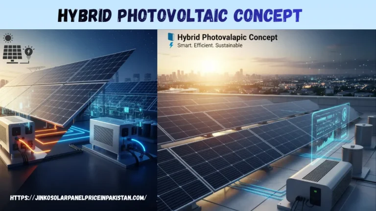 Hybrid Photovoltaic Concept: The Ultimate Guide for Pakistan 4 Hybrid Photovoltaic Concept showing advanced solar panels and smart hybrid energy systems for sustainable power generation.