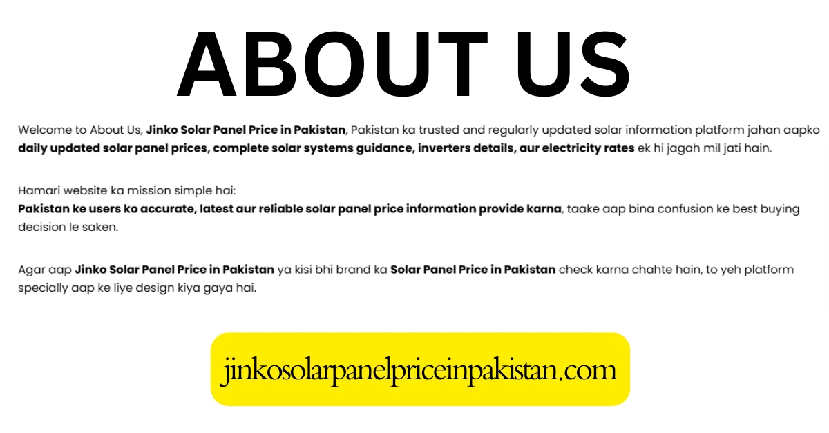Jinko solar panel price in Pakistan latest solar panel rates and complete solar system information website about us
