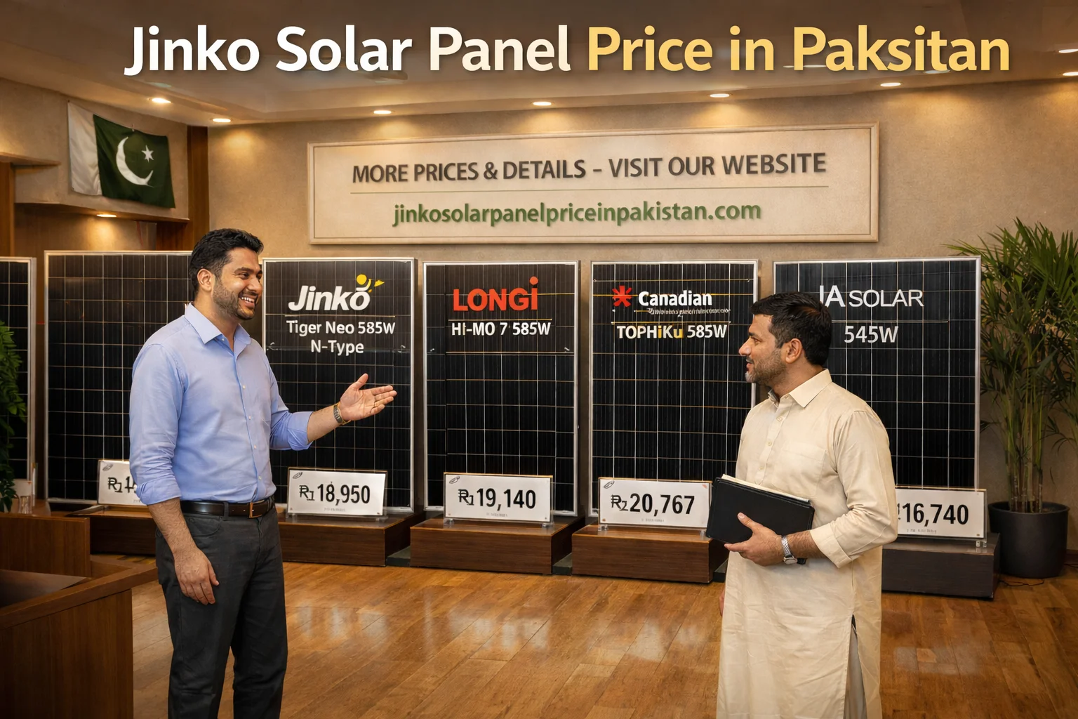 JINKO SOLAR PANEL PRICE IN PAKISTAN 1 Jinko Solar Panel Price in Pakistan showroom with latest 585W solar panel prices and different brands available