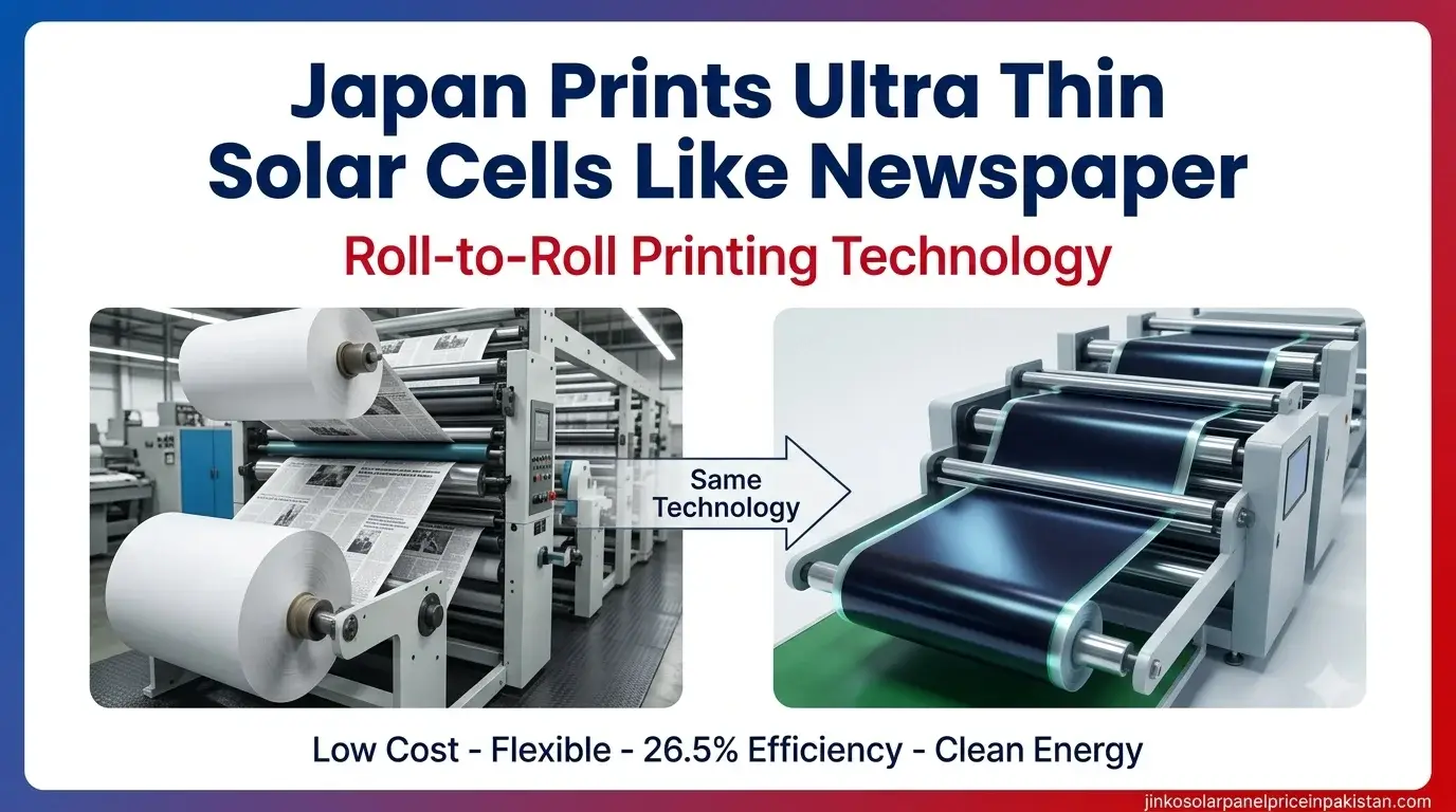 Japan Prints Ultra Thin Solar Cells Like Newspaper for Low-Cost Clean Energy Worldwide 1 Japan prints ultra thin solar cells like newspaper using roll to roll printing technology for low cost clean energy
