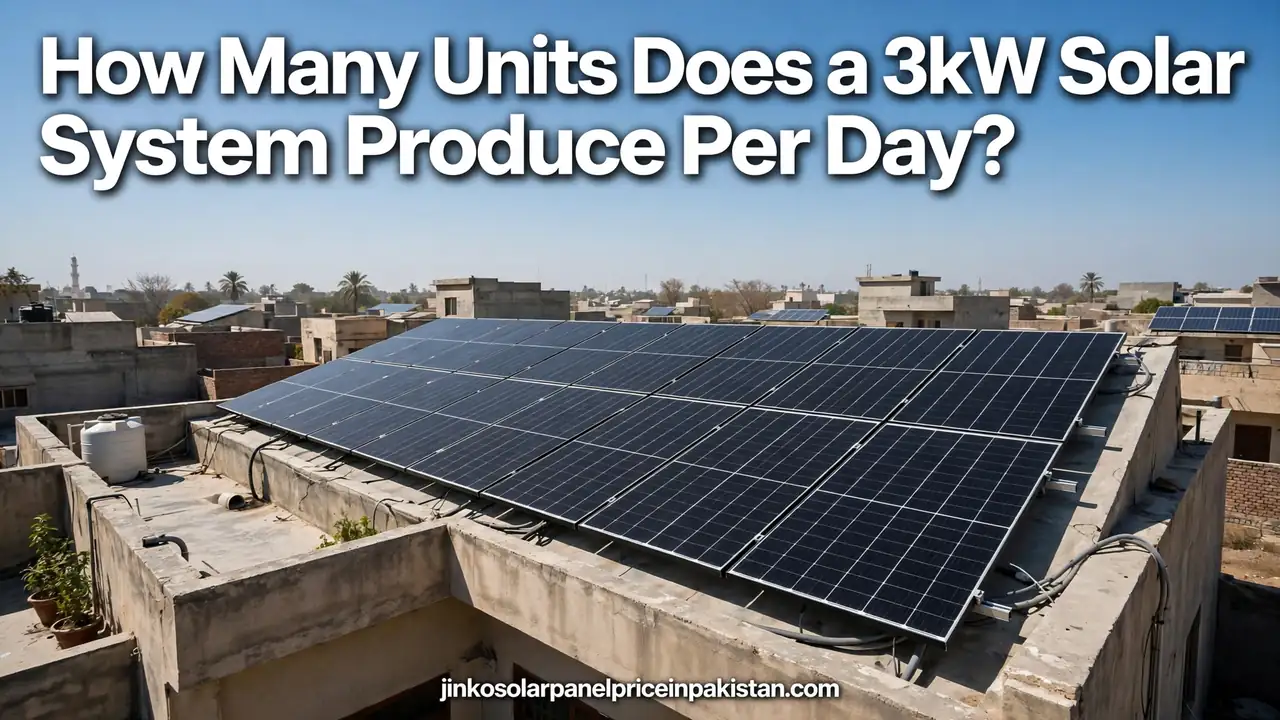 3kw solar system units per day pakistan rooftop solar array guide
