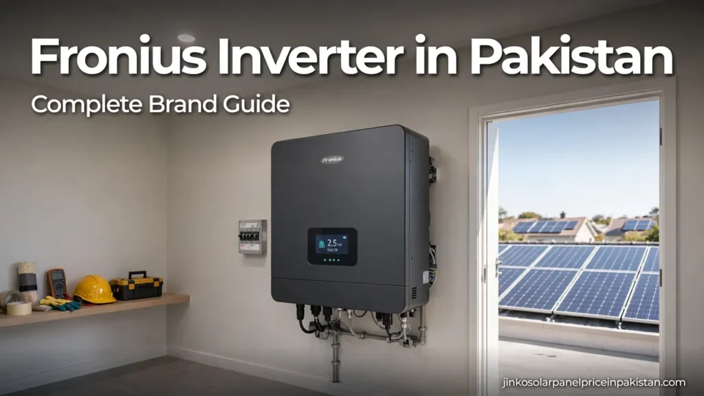 Fronius inverter in Pakistan - premium Austrian wall-mounted inverter with rooftop solar panels, complete brand guide