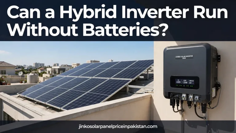 Can a hybrid inverter run without batteries guide