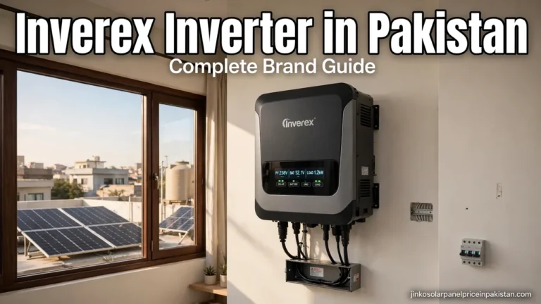 Inverex Inverter in Pakistan: Complete Brand Guide 3 Inverex inverter in Pakistan - wall-mounted hybrid inverter with rooftop solar panels, complete brand guide