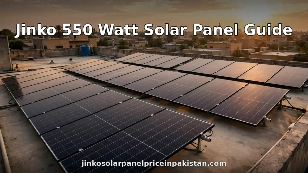 Jinko 550 watt solar panel guide - rooftop solar installation in Pakistan