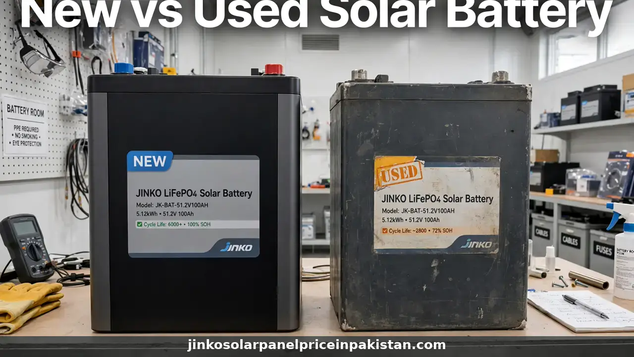 New vs used solar battery buying guide: new and second hand solar batteries side by side for comparison