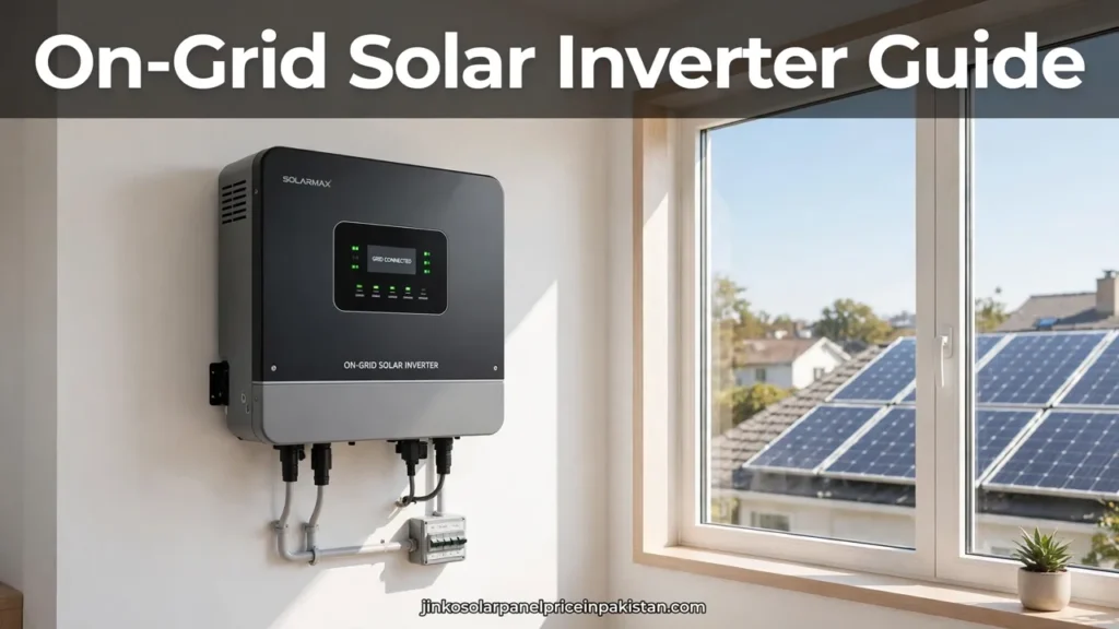 On grid solar inverter guide: wall-mounted on-grid inverter with rooftop solar panels