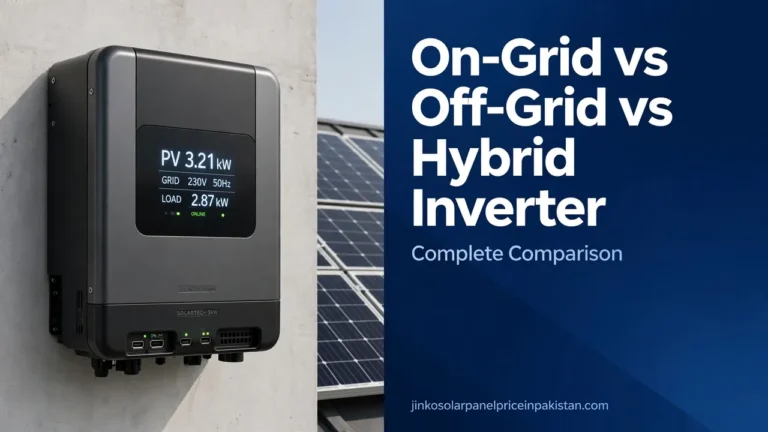 On grid vs off grid vs hybrid inverter: complete comparison of the three solar inverter types