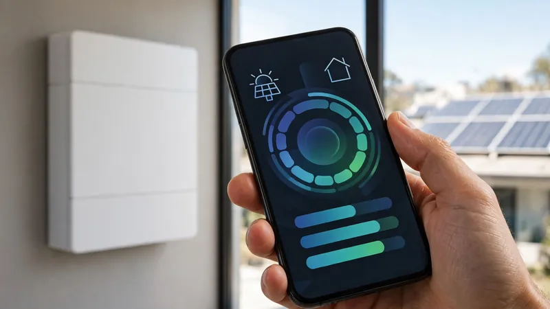 Homeowner monitoring the Sigenergy SigenStor NEO through the mySigen smart app