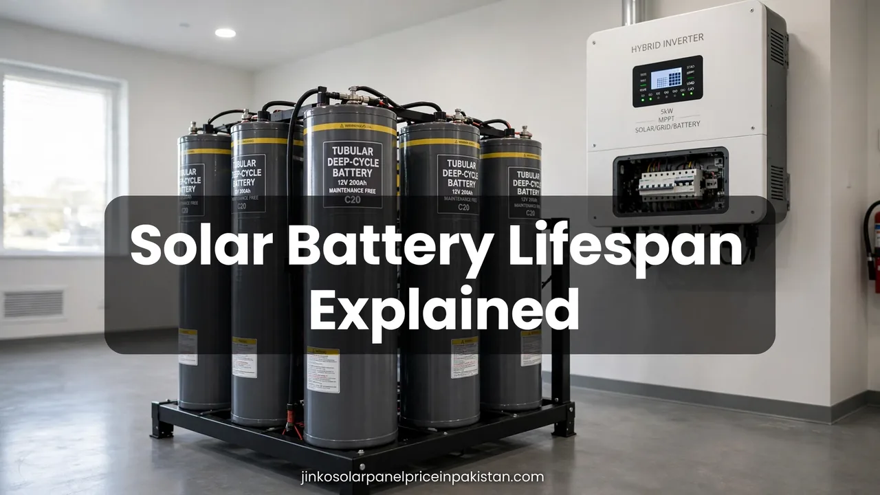 Solar battery lifespan in Pakistan: how long tall tubular, lithium and dry solar batteries last